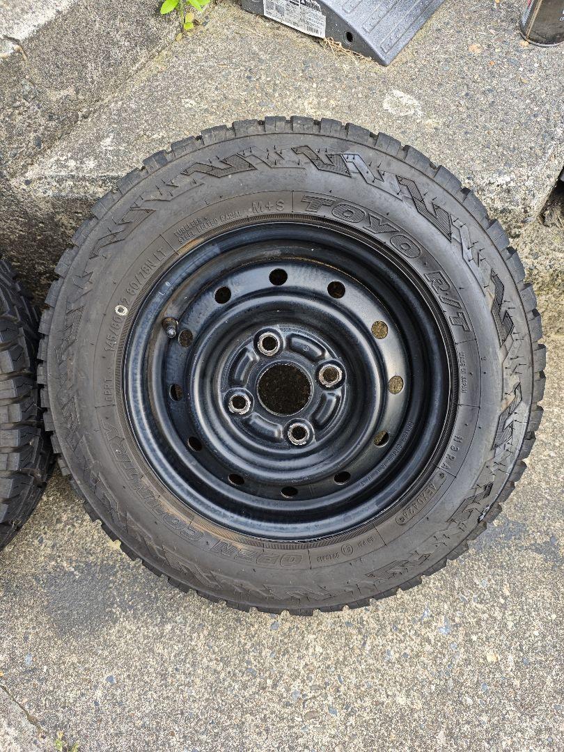 送料無料 鉄チン TOYO オープンカントリーRT 145/80R12 2本 ①
