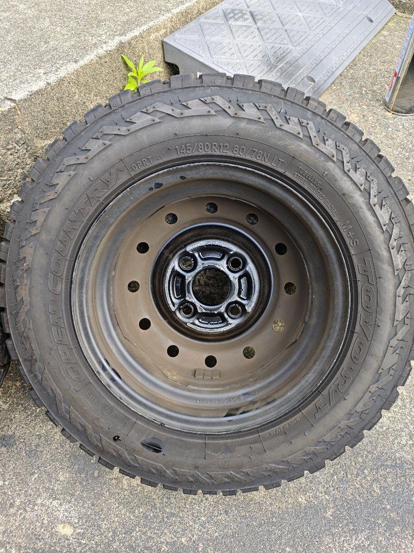 送料無料 鉄チン TOYO オープンカントリーRT 145/80R12 2本 ①