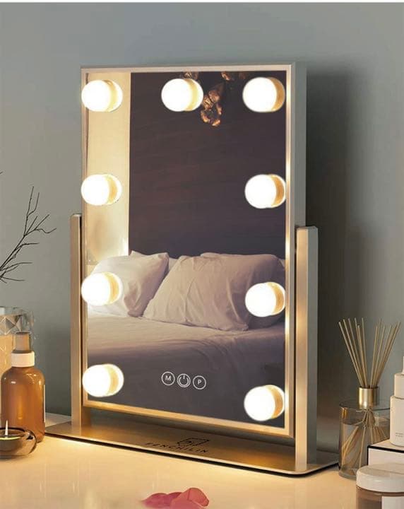 73%OFF!】 化粧鏡 大型 女優ミラー ハリウッドミラー 70×55cm LED 3色