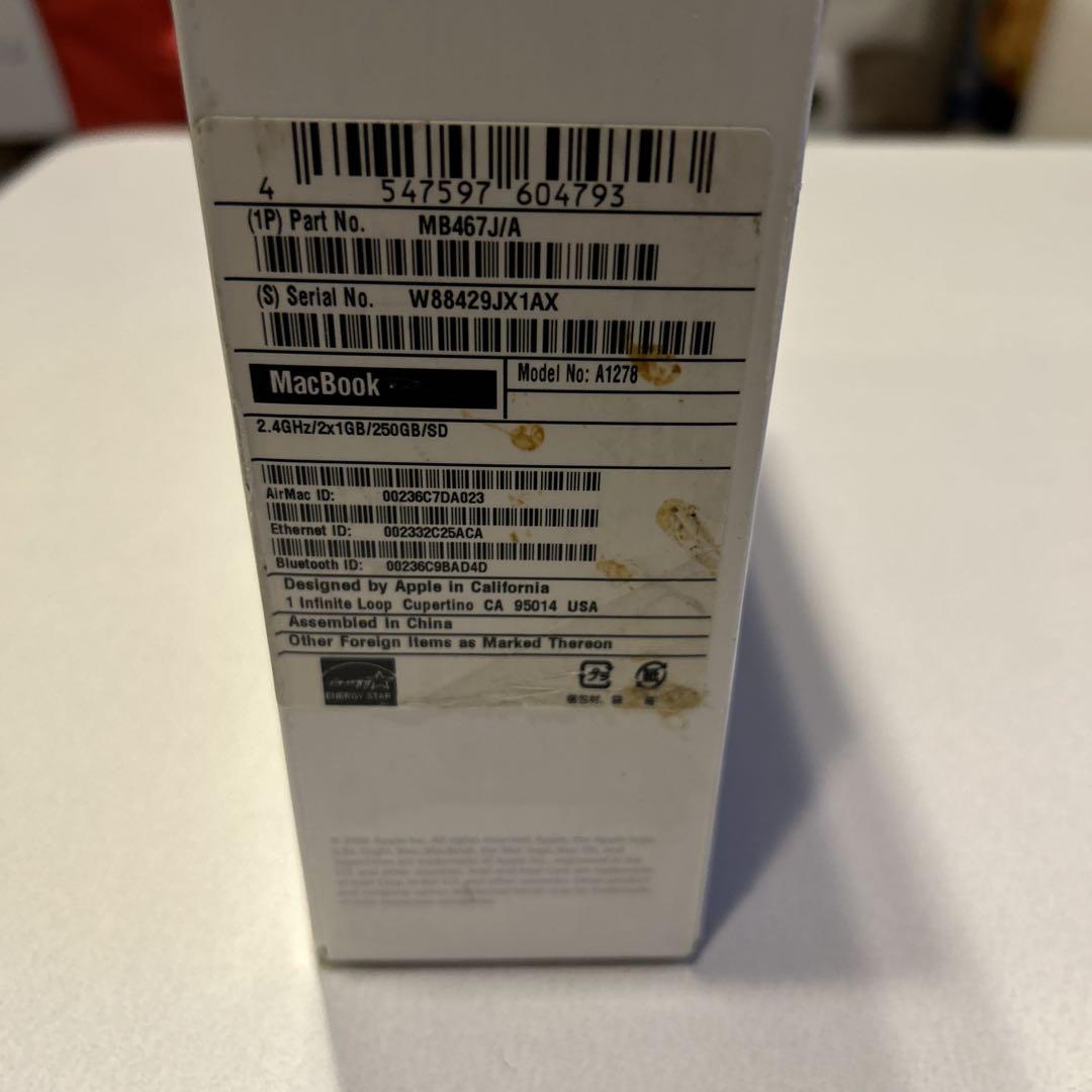 MacBook 2008 アルミユニボディ