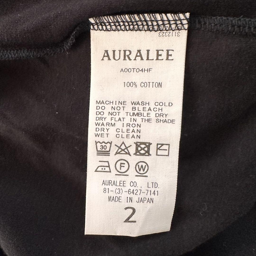 新品未使用●AURALEE オーラリー　シアータンクトップ　ブラック　サイズ2