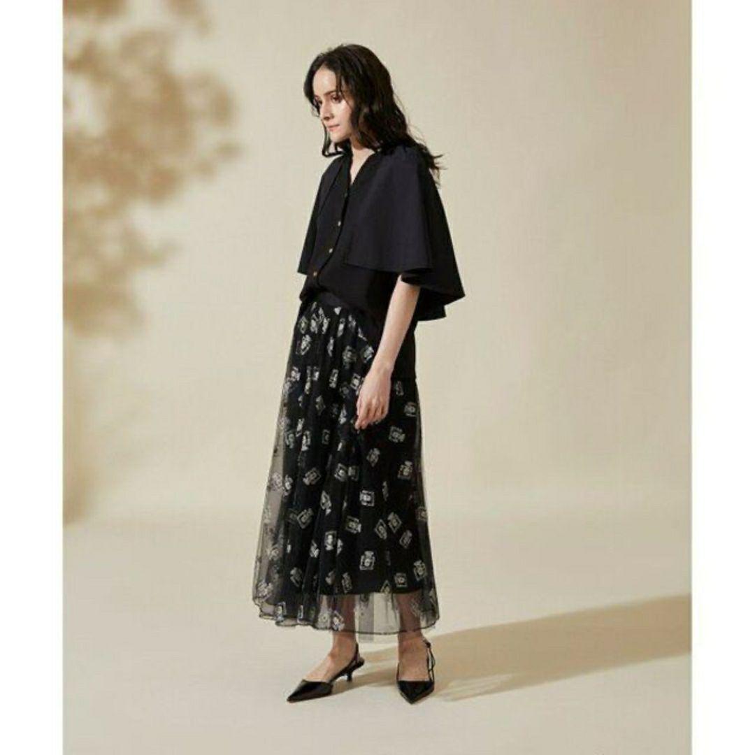 パフュームプリントチュールスカート
