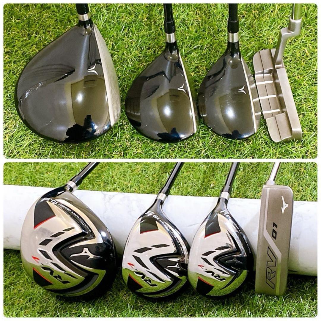 良品 MIZUNO RV-7 ミズノ メンズゴルフセット 10本 初心者 入門