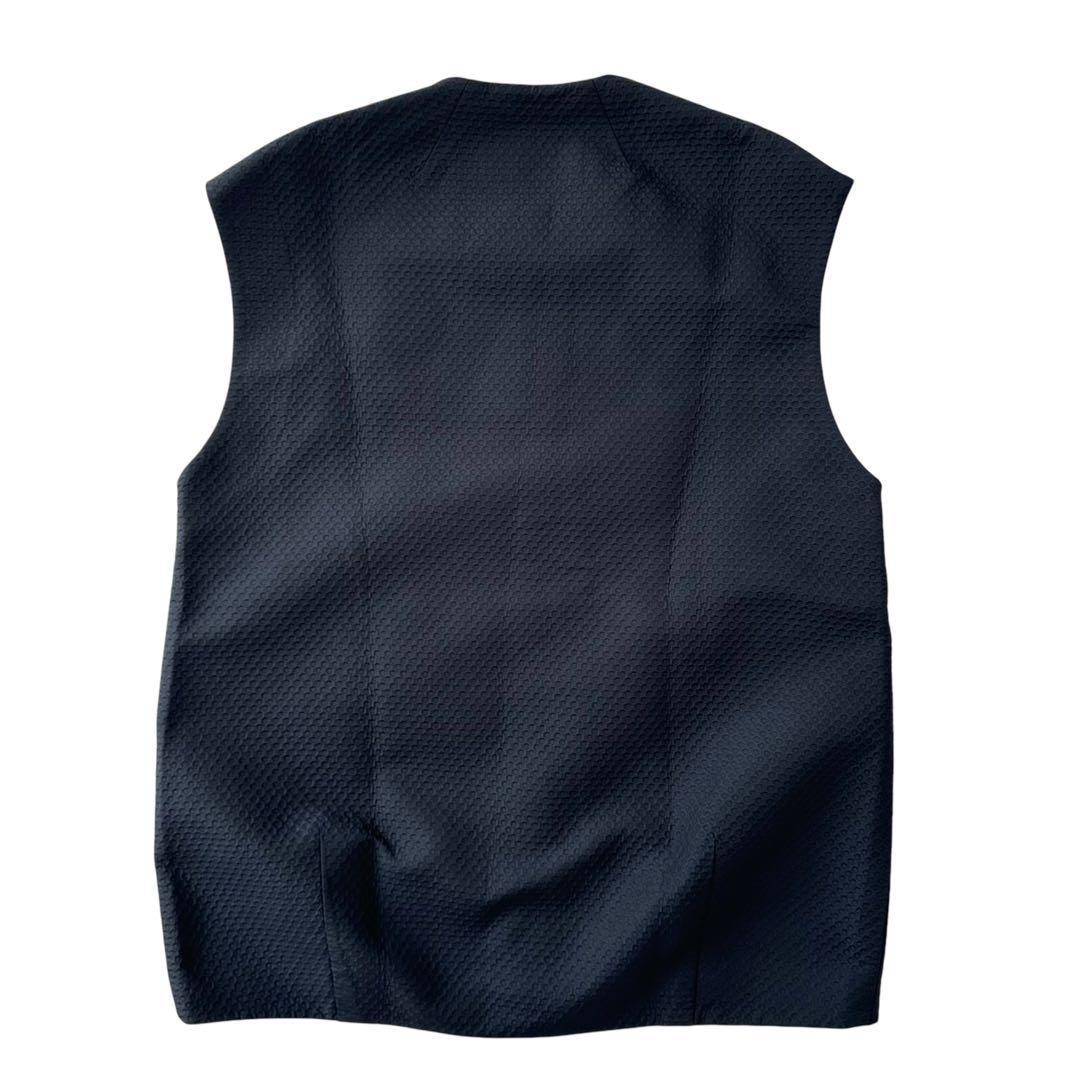 美品 ボールジィ ピンドット マトラッセ コクーン ジレ ネイビー 36 美品 ボールジィ ピンドット マトラッセ コクーン ジレ ネイビー 36