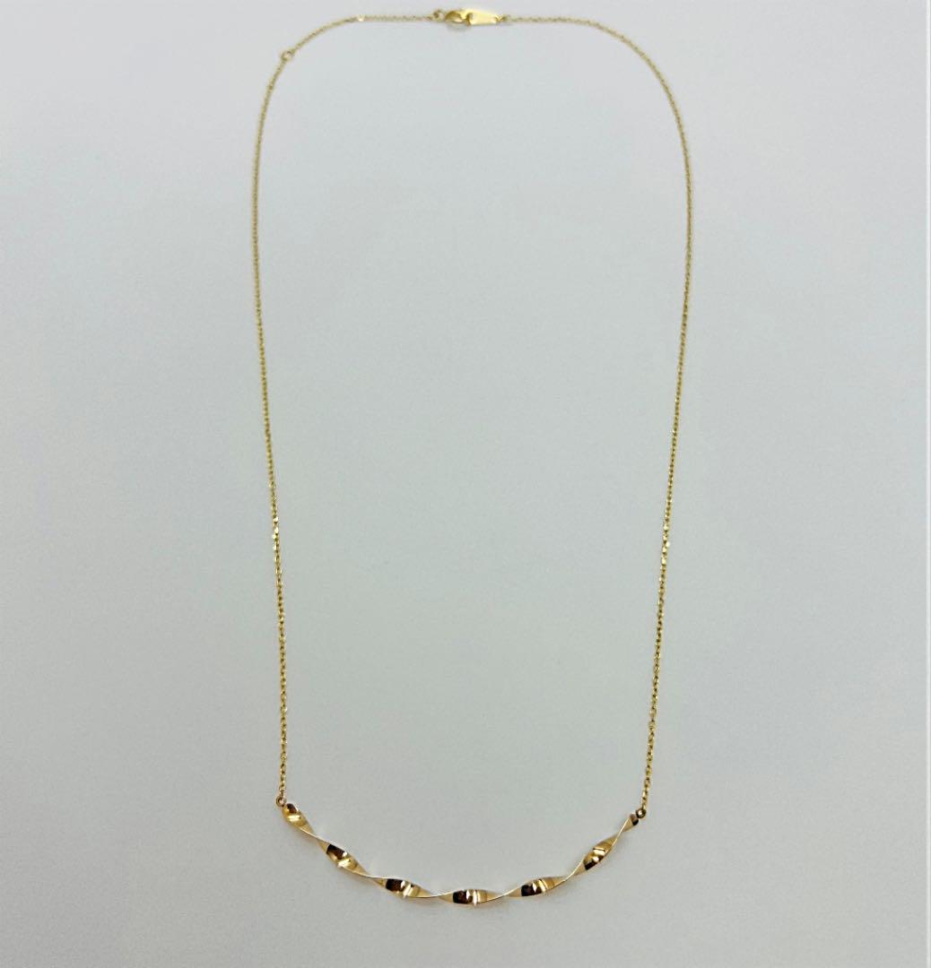 JEWELRY TSUTSUMI k10 YG ツイスト ネックレス