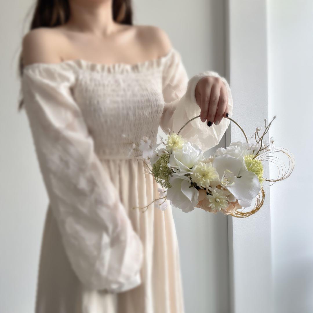 和装用 ブーケ ♡ アーティフィシャルフラワー ブーケ 胡蝶蘭 カラー