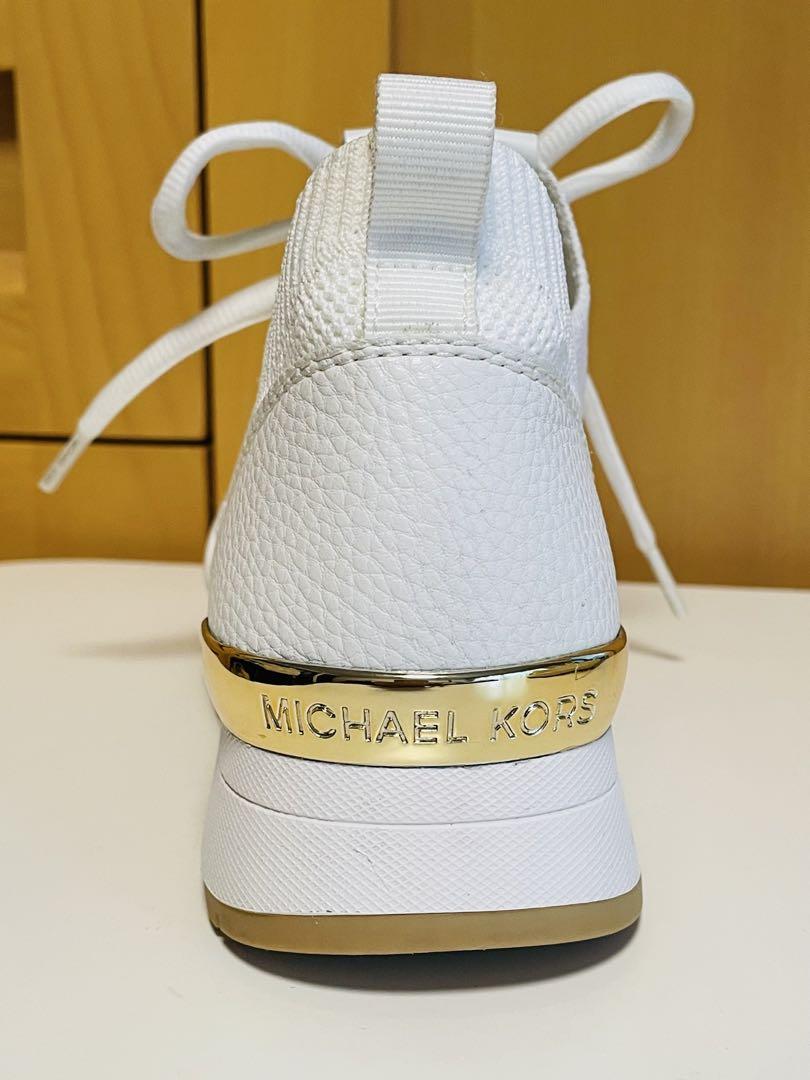 CHANELMICHAEL KORS ホワイト スニーカー22.5cm MICHAEL KORS スニーカー - メルカリ