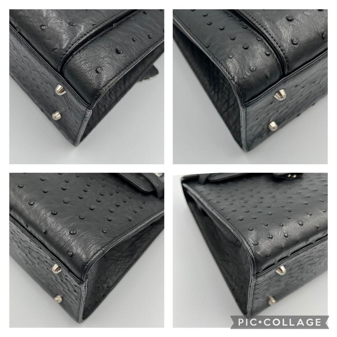 ✨未使用級✨HIGH-CLASS ハンドバッグ オーストリッチ 南京錠