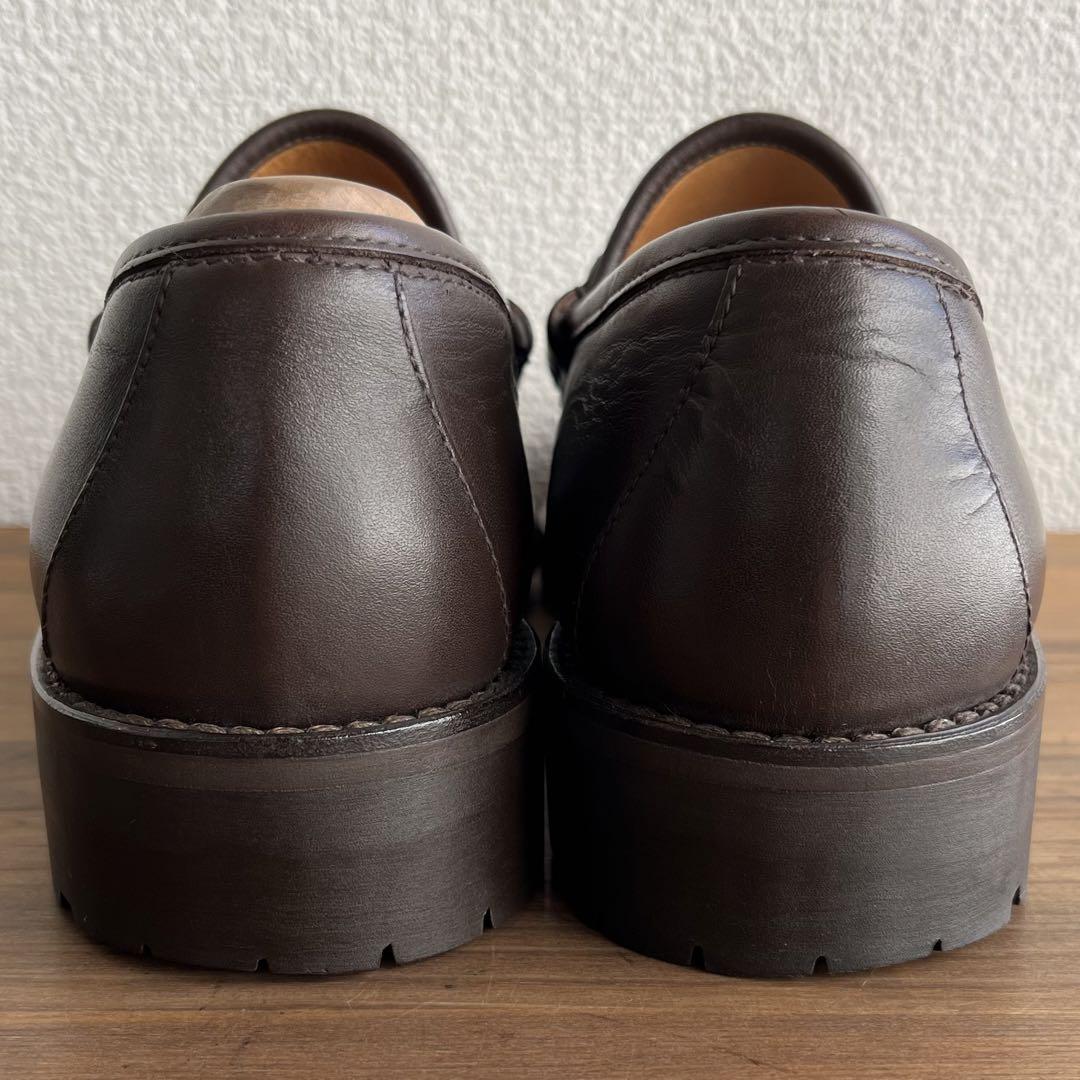 ITALY製 GUCCI ビットローファー 焦げ茶銀 39 1/2 E 24.5