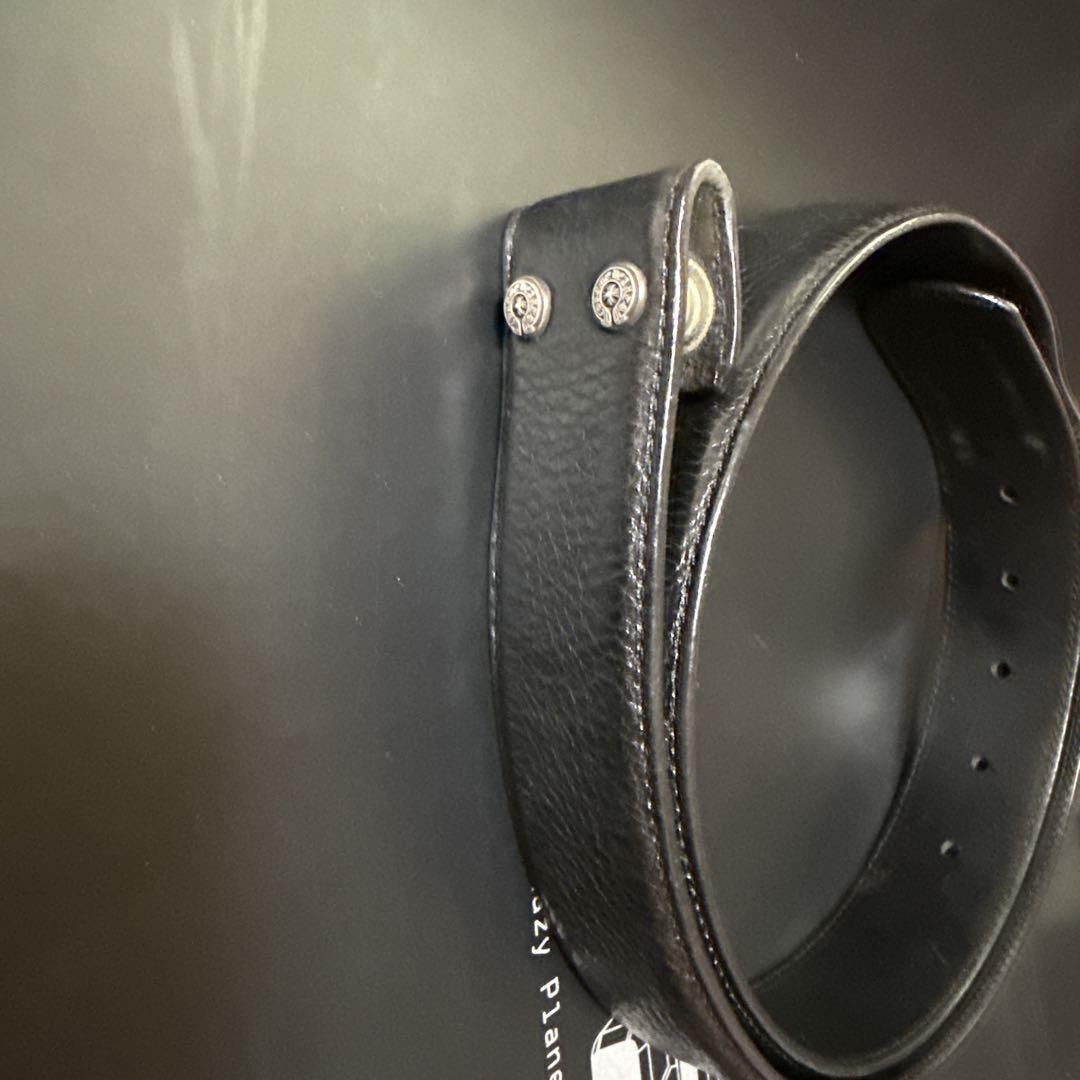 クロムハーツCHROME HEARTS レザー ベルト ストラップ 34in