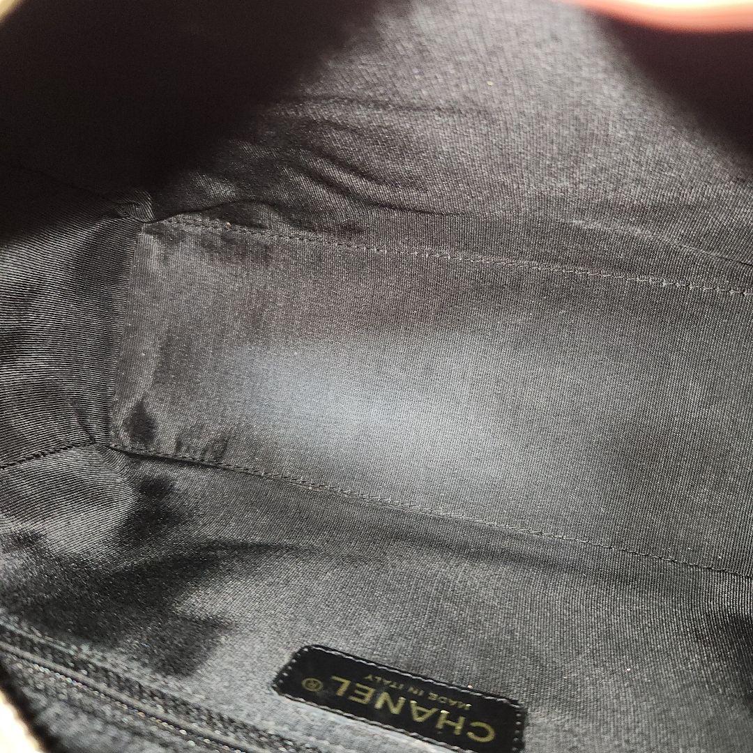 【美品】CHANEL 黒 ボストン バッグ　8番台