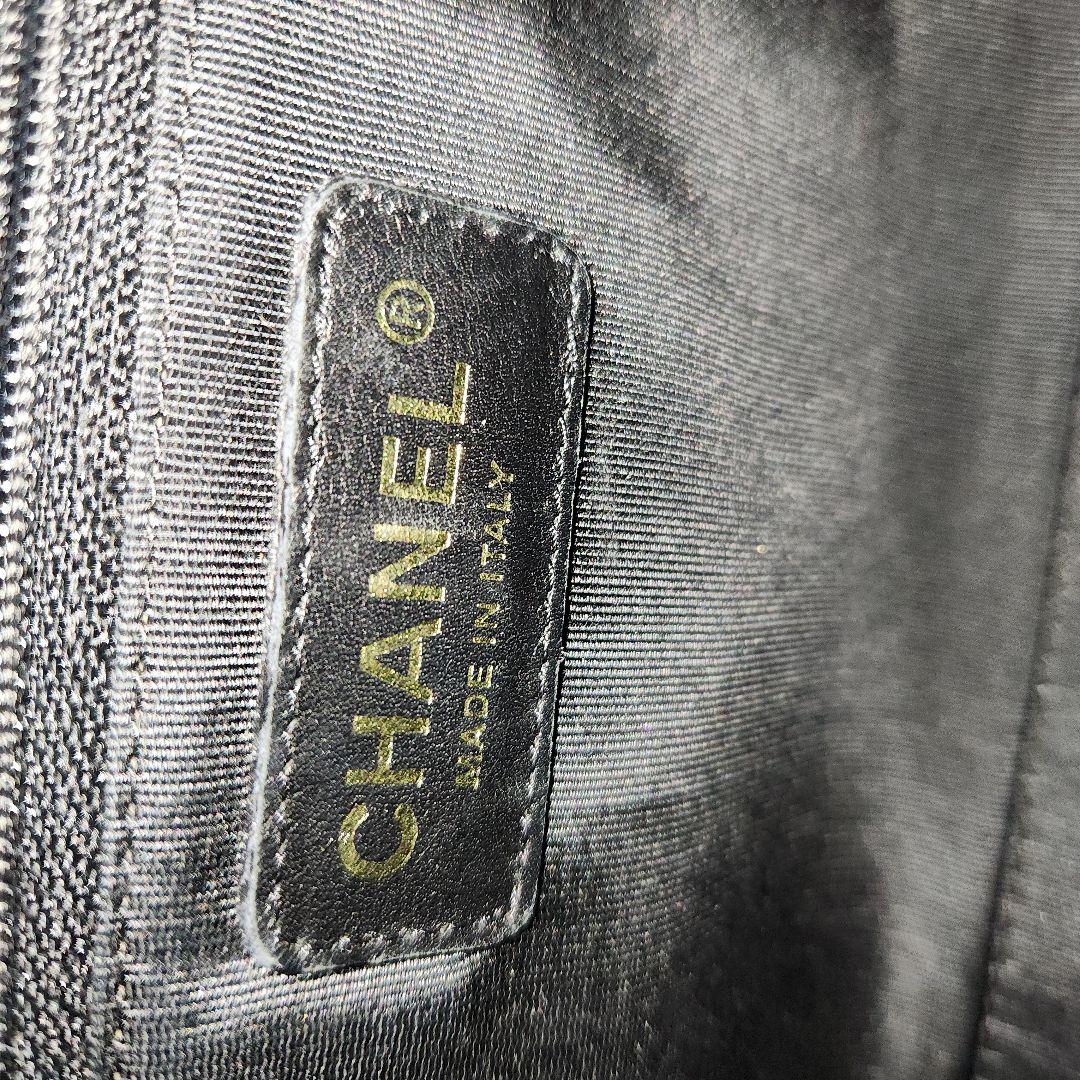 【美品】CHANEL 黒 ボストン バッグ　8番台