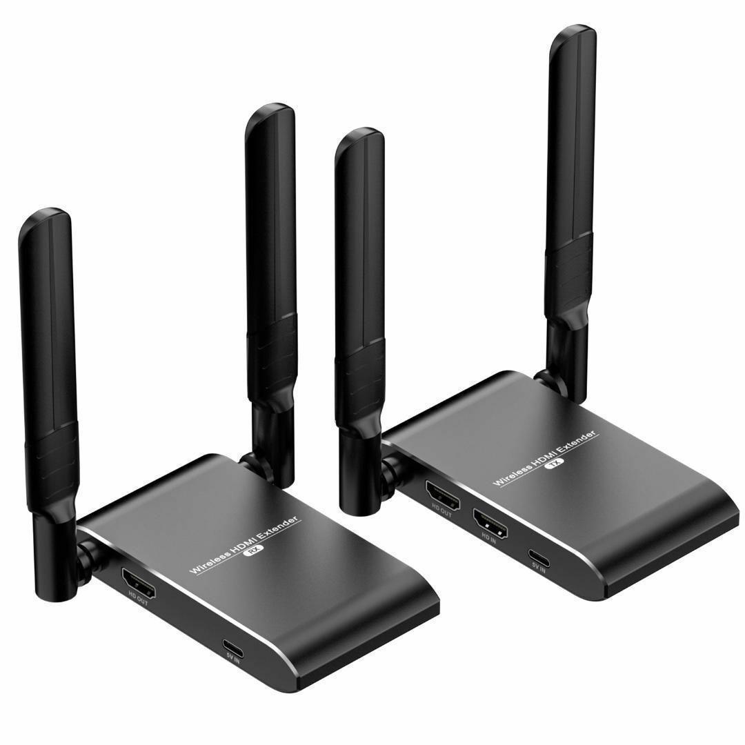 HDMIワイヤレス4K、150メートル長距離 無線 HDMI 送信機受信機