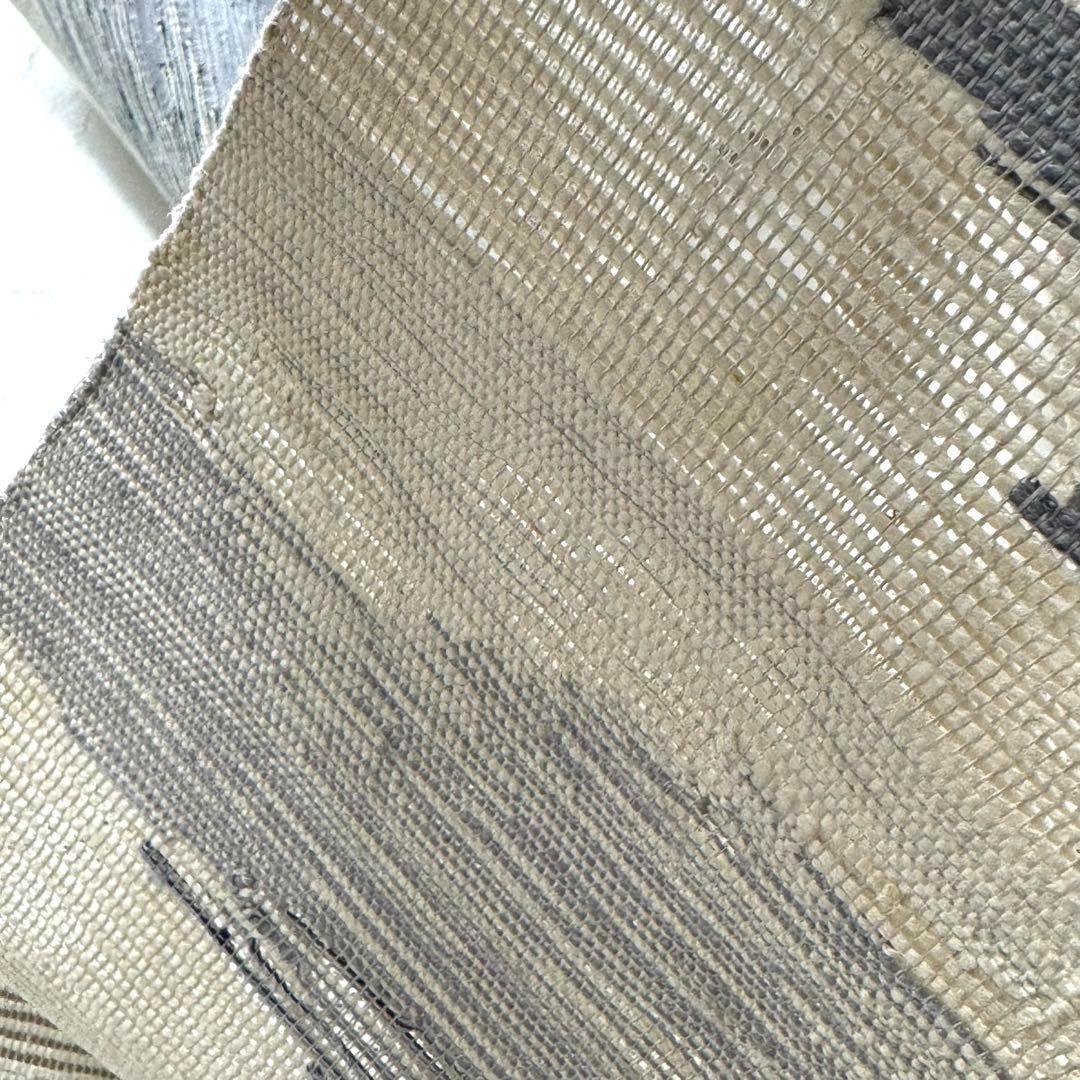 夏帯 名古屋帯 紗紬 つむぎ 霞模様 人気 NO-1051
