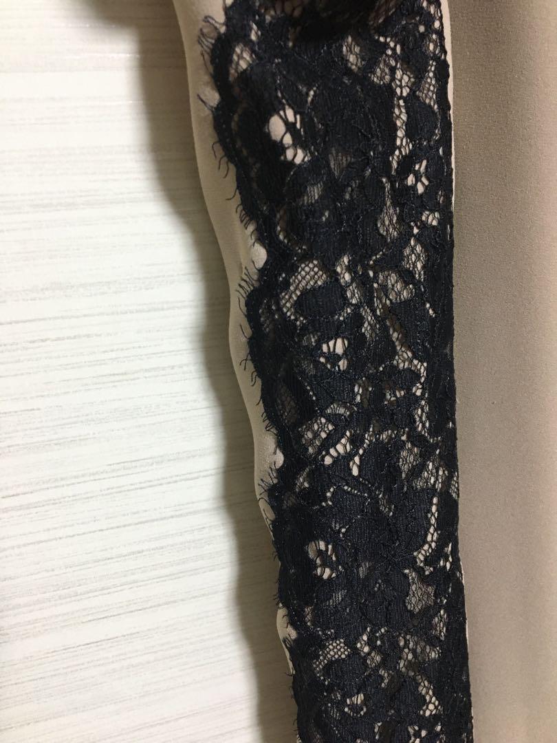 ファッション姫 通販 BEIGE, サイドレースワンピース ベイジ ワンピース