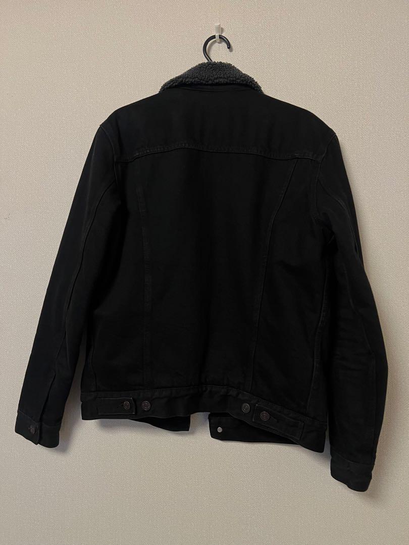 Levi’s リーバイス ブラックデニム　ボア ジャケット　内ボア　S