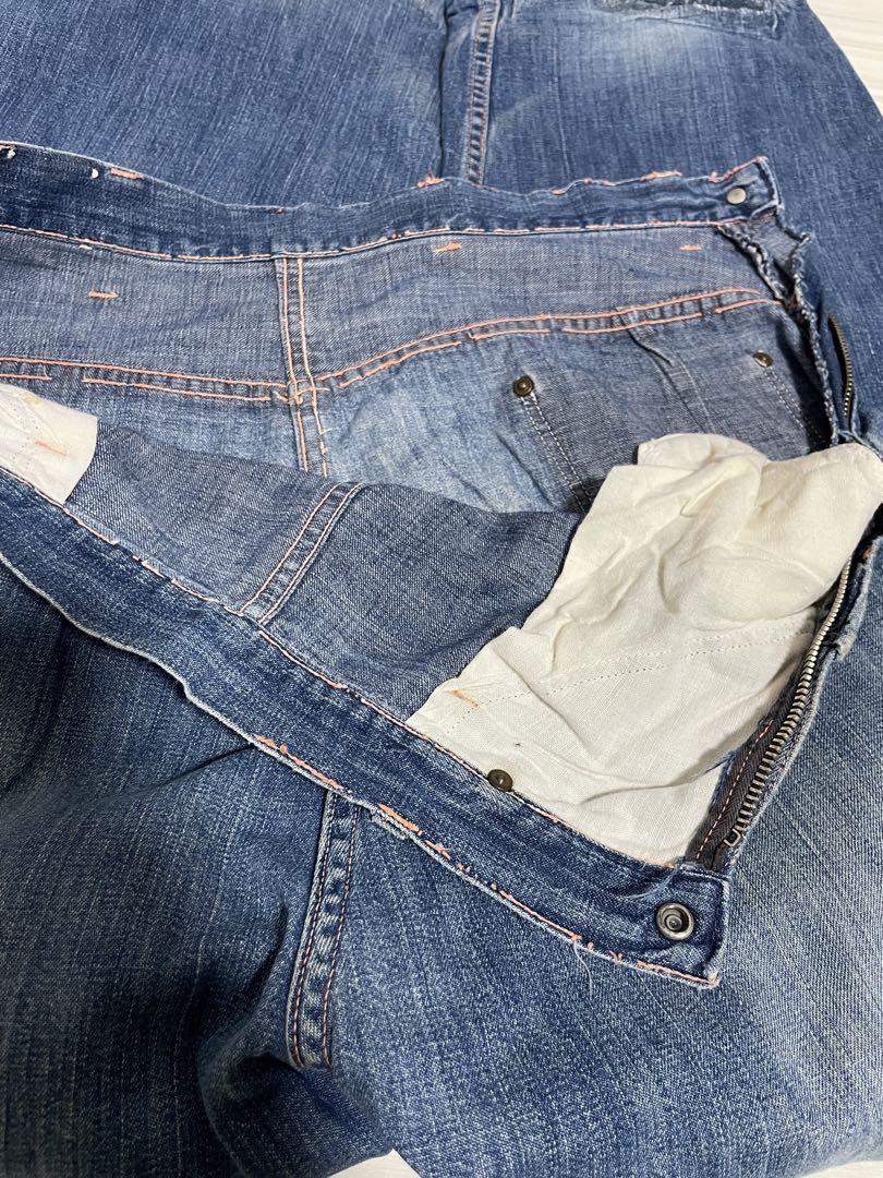 30s~40s SANFORIZED\"コの字留め棒TALON\" ペインターパンツ