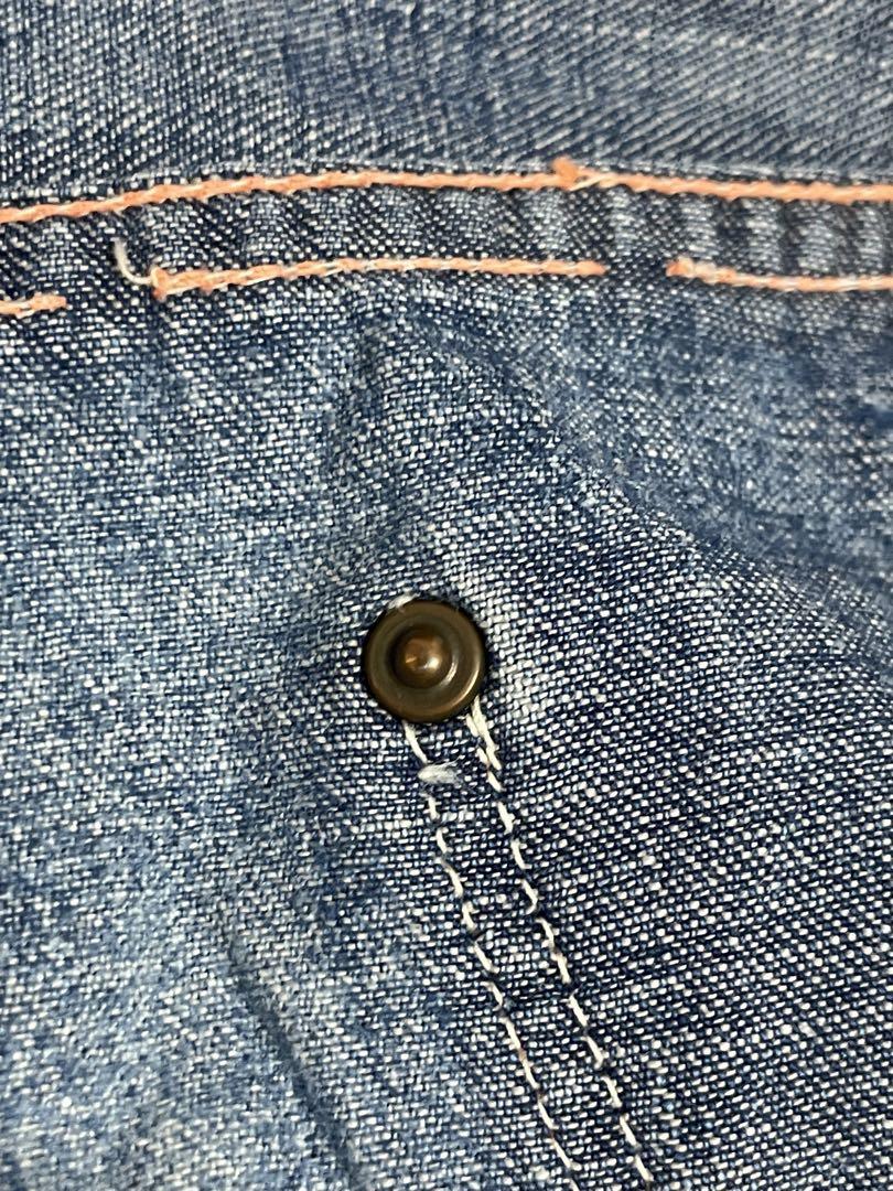 30s~40s SANFORIZED\"コの字留め棒TALON\" ペインターパンツ
