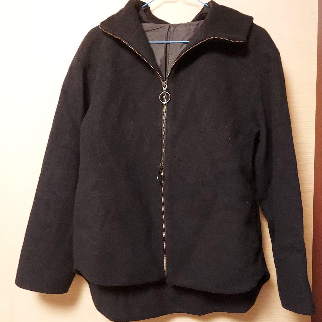 COMME CA 黒 ジャケット ハイネック