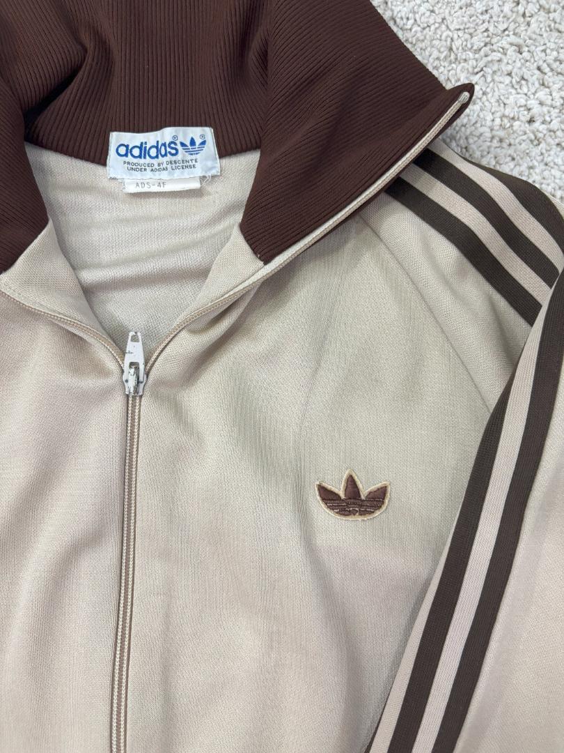 adidas ADS-4F DESCENTEジャージSサイズ オールドアディダス adidas アディダス ads-4f ジャージ ビンテージ 70年代 デサント