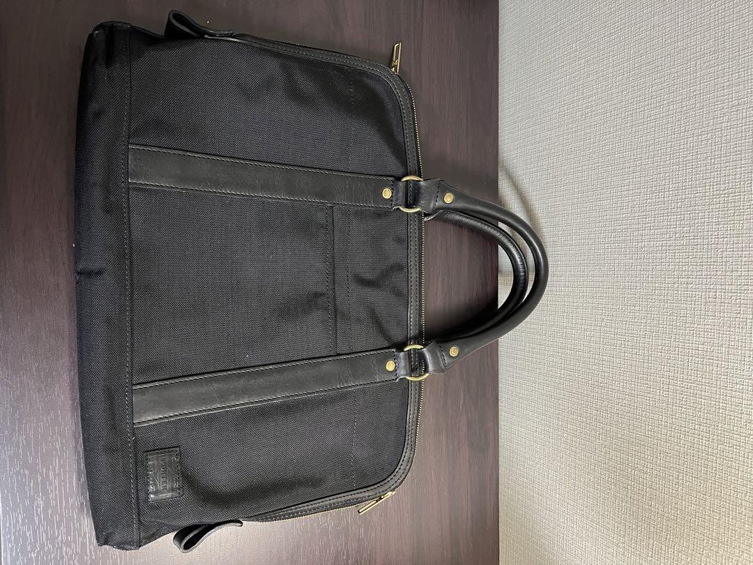 ポーター　PORTER ナイロンブリーフ　レザーハンドル　ブラック