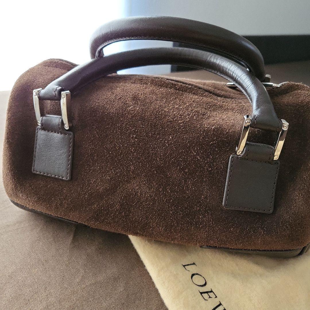LOEWE ブラウン スエード ハンドバッグ LOEWE ブラウン スエード バッグ
