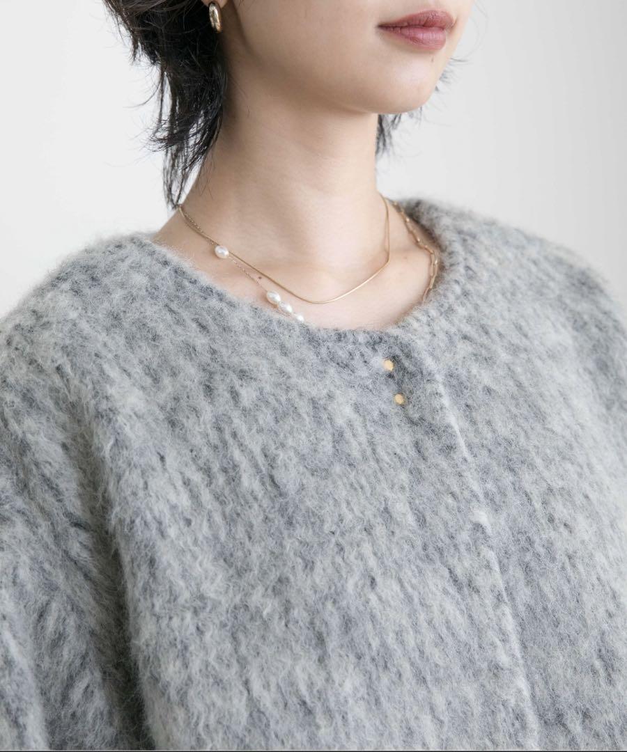 完売商品!!エイミーロウ マーブルシャギーコート