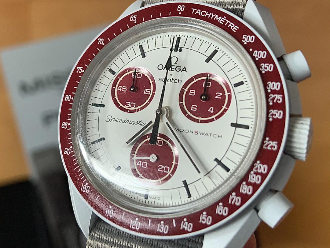 やや傷有り OMEGA MoonSwatch Mission to Pluto