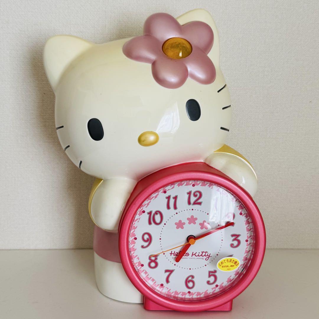 希少 レトロ ハローキティ 置き時計