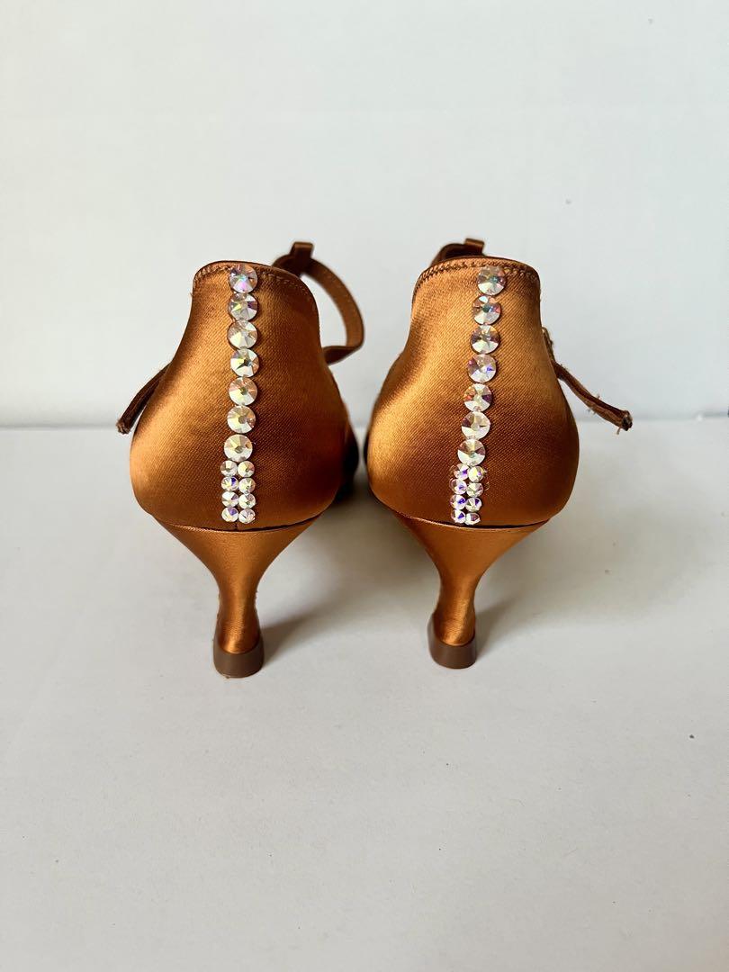 新品 英国製 社交ダンス用ブロンズシューズ 24cm / M 新品 英国製 社交ダンス用ブロンズシューズ 24cm / M