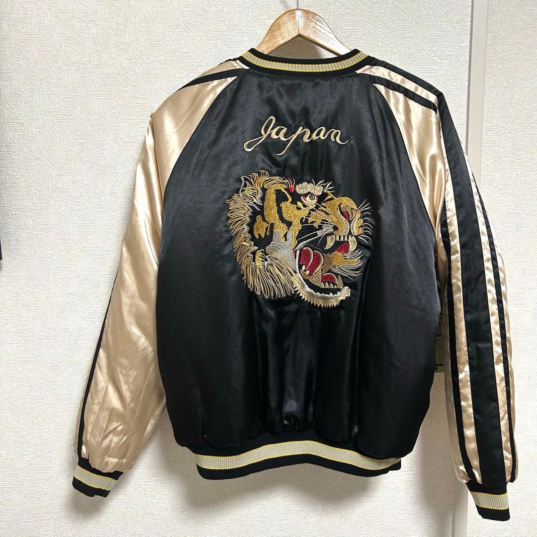 【美品】 ドラゴンフライ スカジャン リバーシブル 虎 侍 Lサイズ