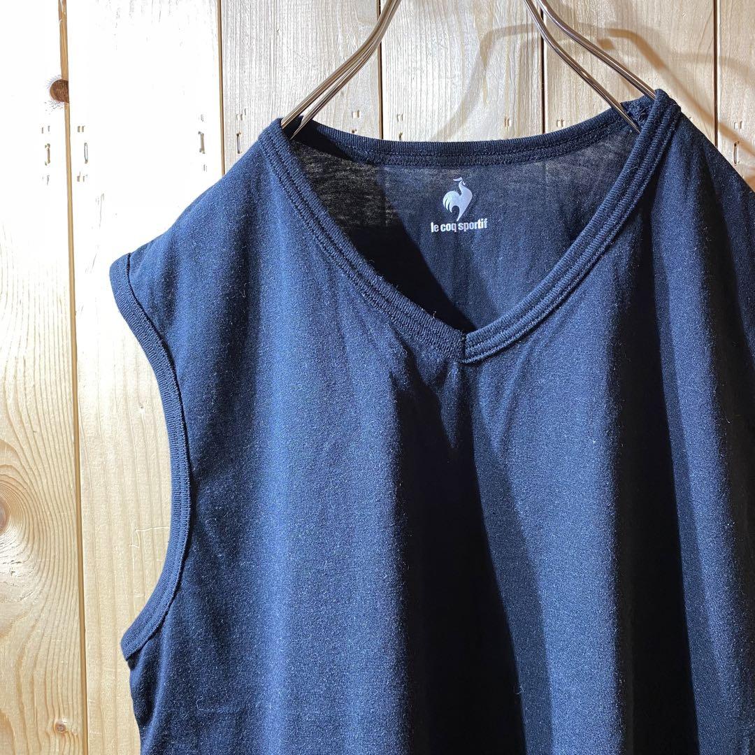 ss4261 ルコックスポルティフ ノースリーブ Tシャツ 黒 ボーイズ