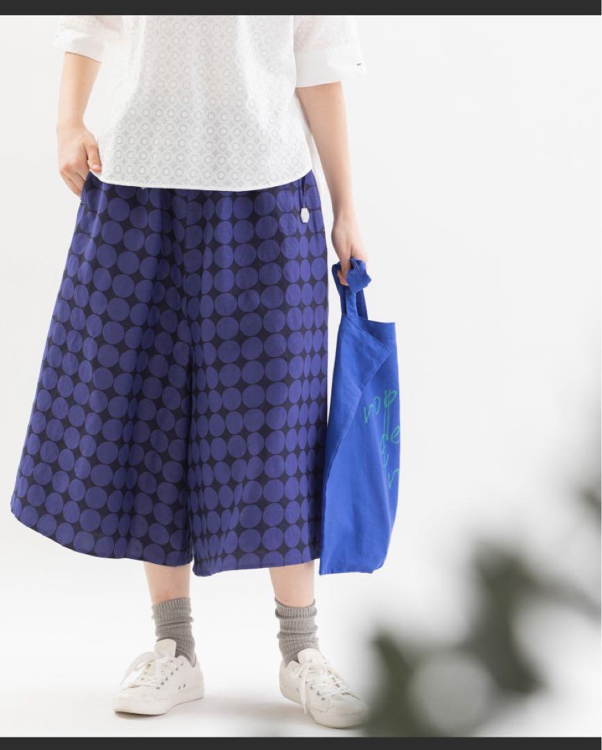 定価14850円　リネンレーヨンPolka ガウチョパンツ　nop de nod