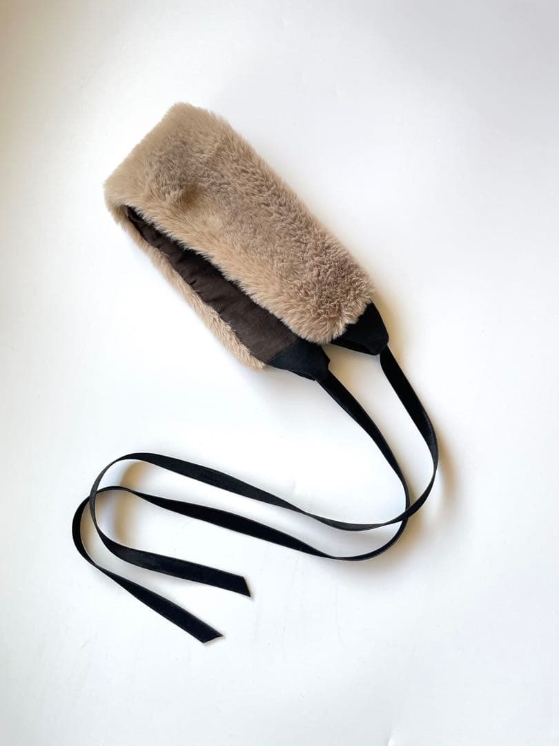 ぴったり結べるヘアターバン ファー ベロアリボン オーダー品 ぴったり結べるヘアターバン ファー ベロアリボン オーダー品