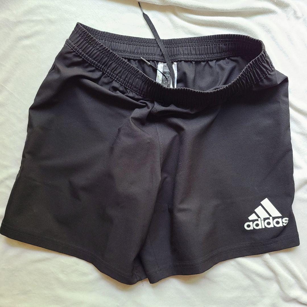 adidas ラグビー 3ストライプショーツ J/Oサイズ ブラック