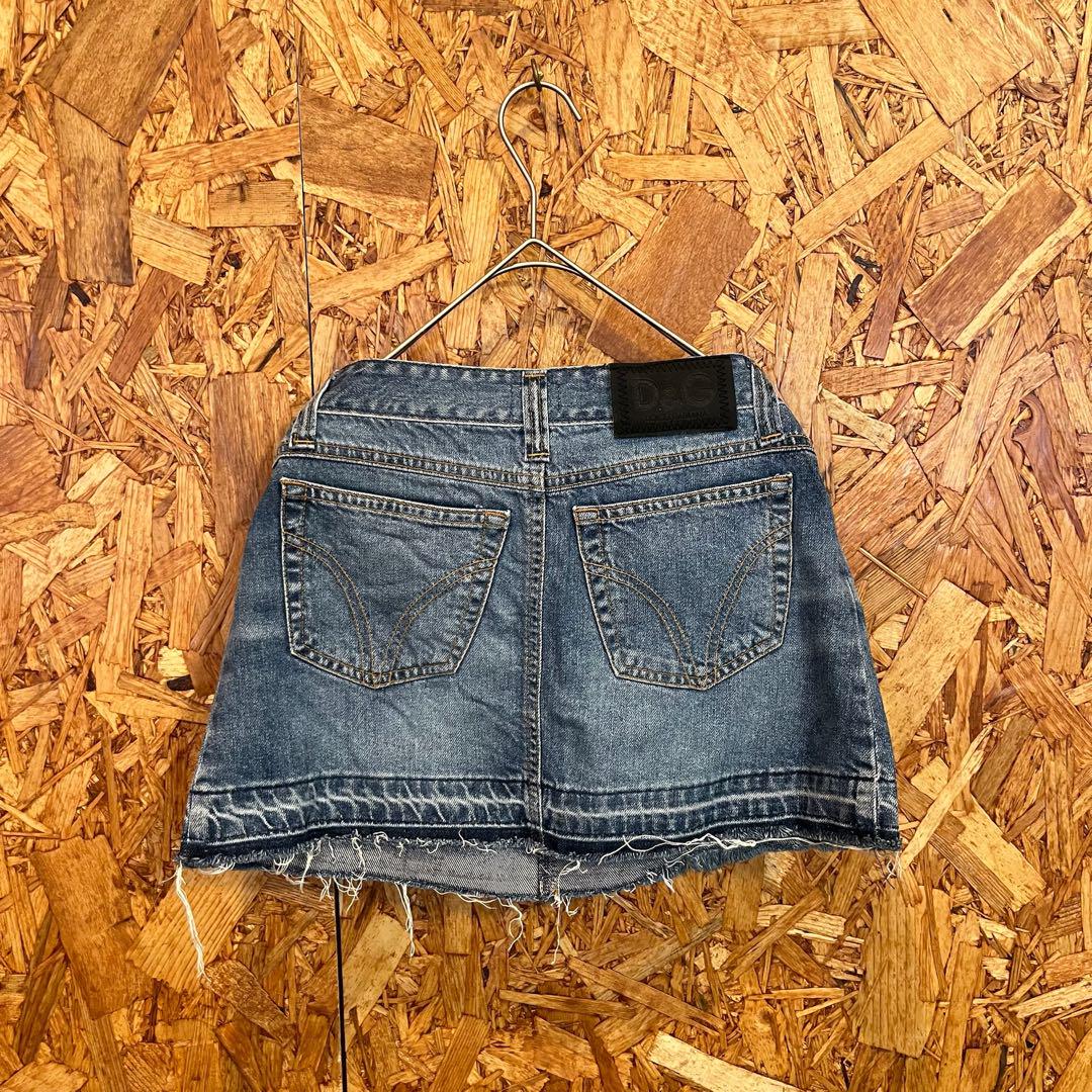 D&G DOLCE&GABBANA ミニスカート デニムスカート インディゴ S
