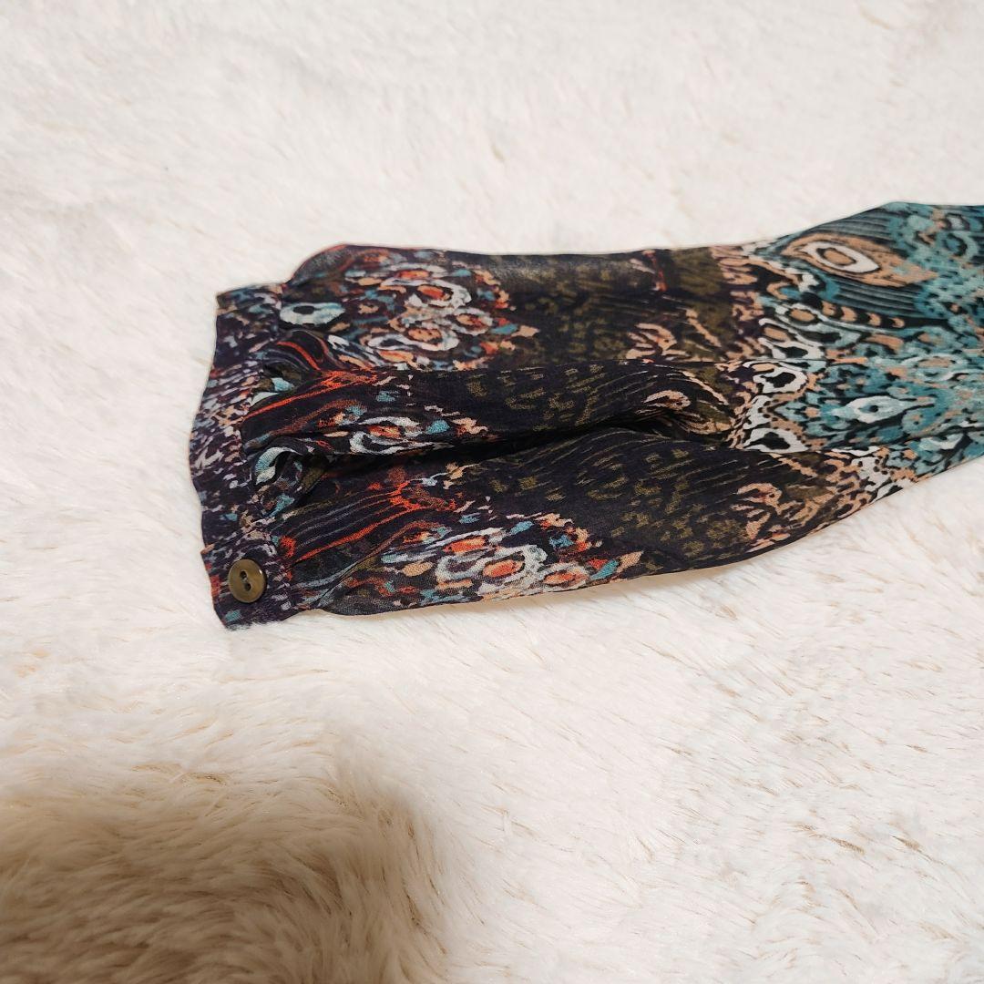 LAURA ASHLEY☆ローラアシュレイ☆ロングシフォンワンピース☆M