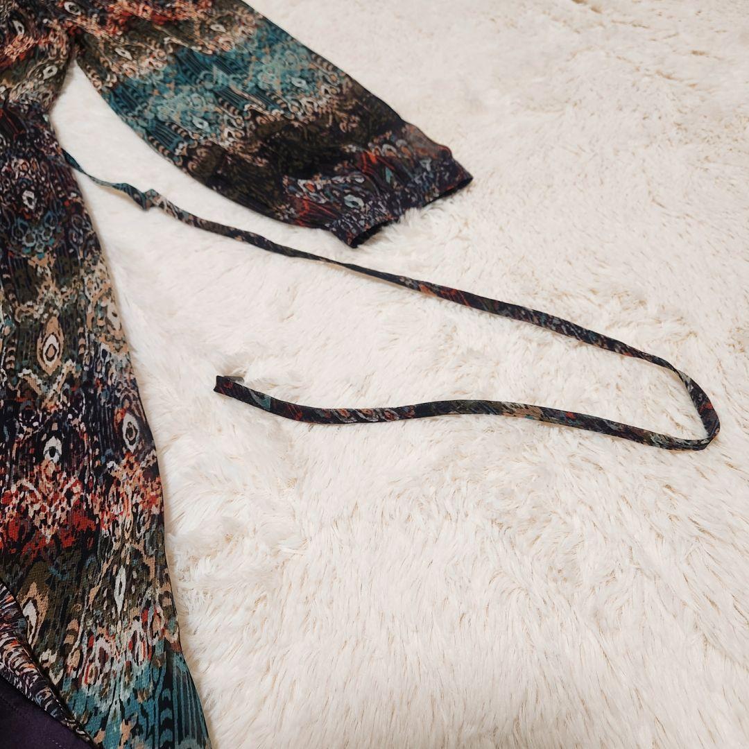 LAURA ASHLEY☆ローラアシュレイ☆ロングシフォンワンピース☆M