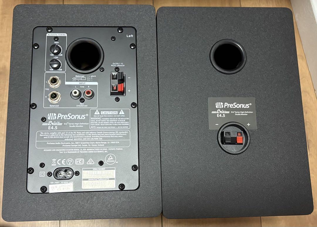 PreSonus Eris E4.5 アクティブモニタースピーカー ペア
