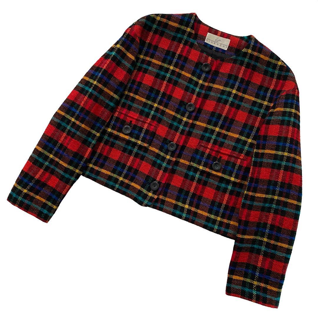 GIVENCHY ジバンシー チェック ノー ジャケット 9M Givenchy