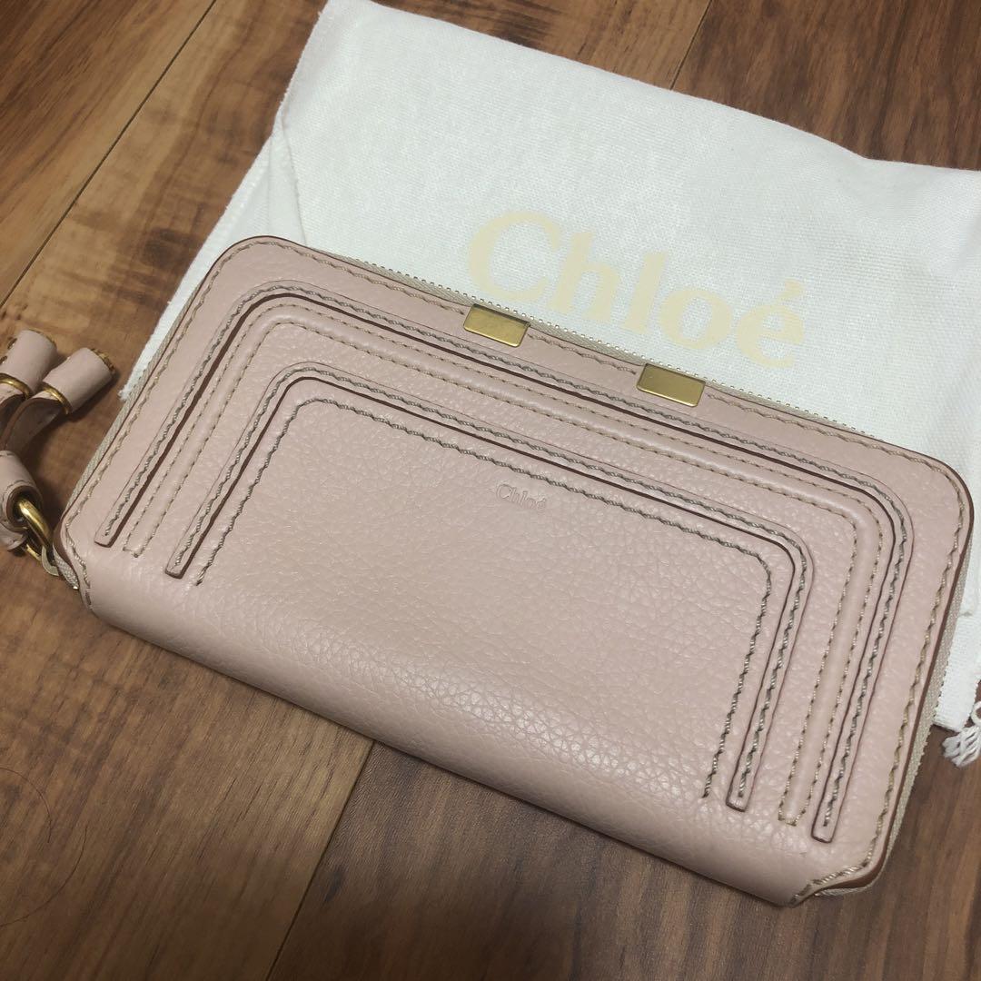 Chloé 長財布 ピンク