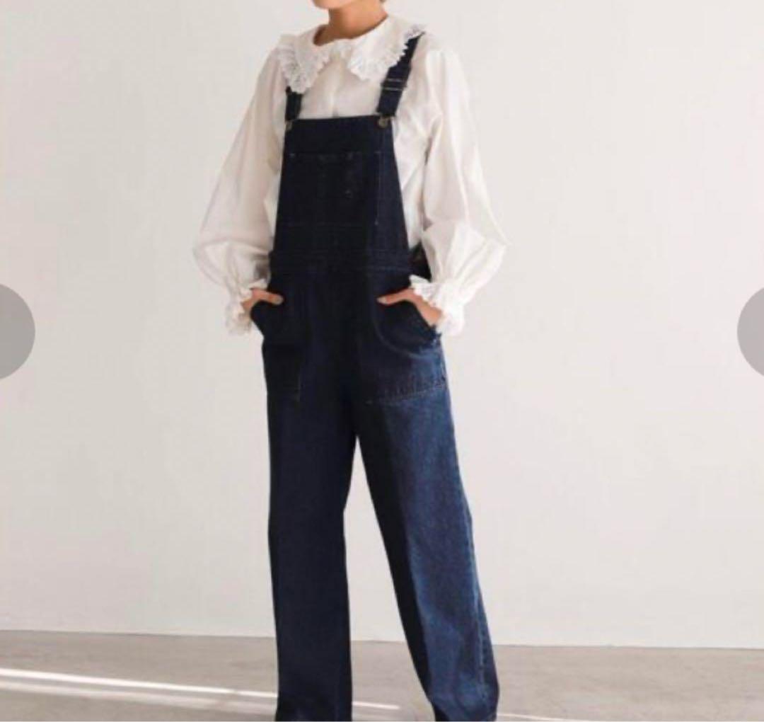 美品　SLOBE IENA デニム　オーバーオール　サロペット　M