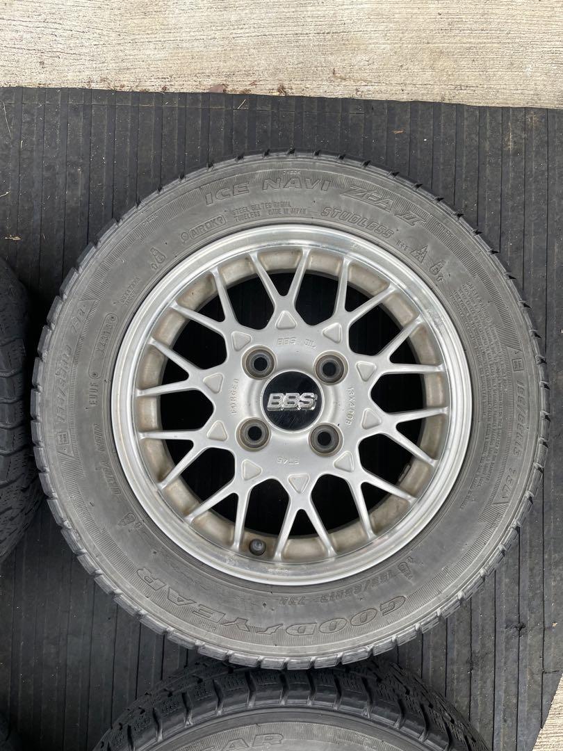 SUBARU純正BBS13インチ鍛造ホイール4本セット　155 65 13