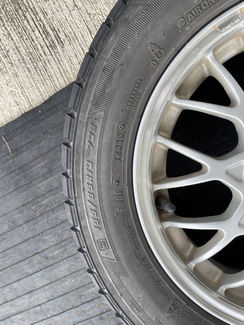 SUBARU純正BBS13インチ鍛造ホイール4本セット　155 65 13