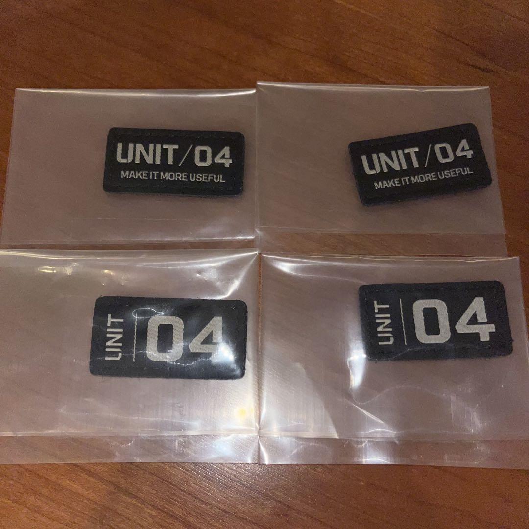 入手困難 2枚 UNIT/04 &lt;T.PATCH / B&gt; ベルクロワッペン UNIT/04 <T.PATCH / B> | CAMP GEEKS