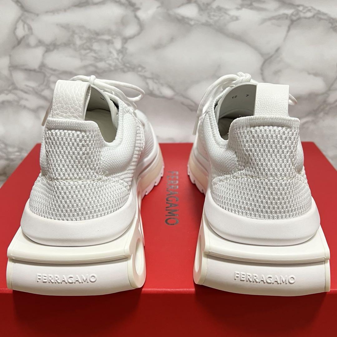 フェラガモ ferragamo スニーカー 未使用 ガンチーニ 白 25 画像10