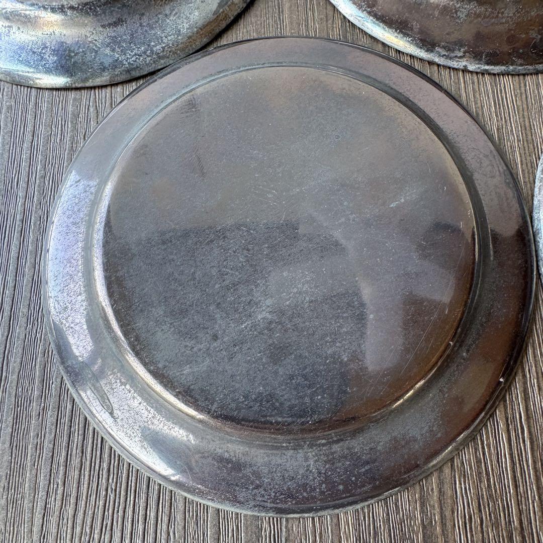 銀製？　食器　小皿　5枚　重量392g