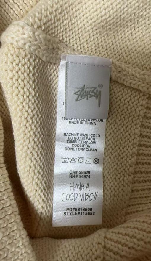 Stussy スワールロゴ ニットセーター M - メルカリ