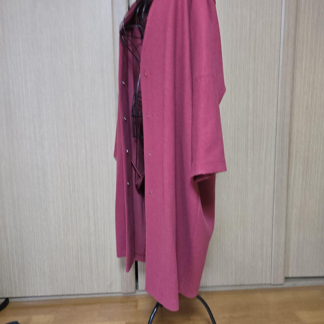 ビアズリー美品ウールライクバルーンコート