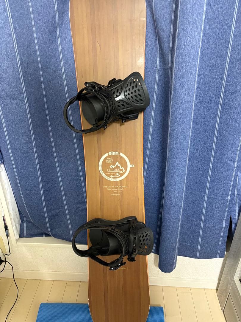 elan スノーボード 木目調 オリーブグリーン155cm-160cm未満・ELAN